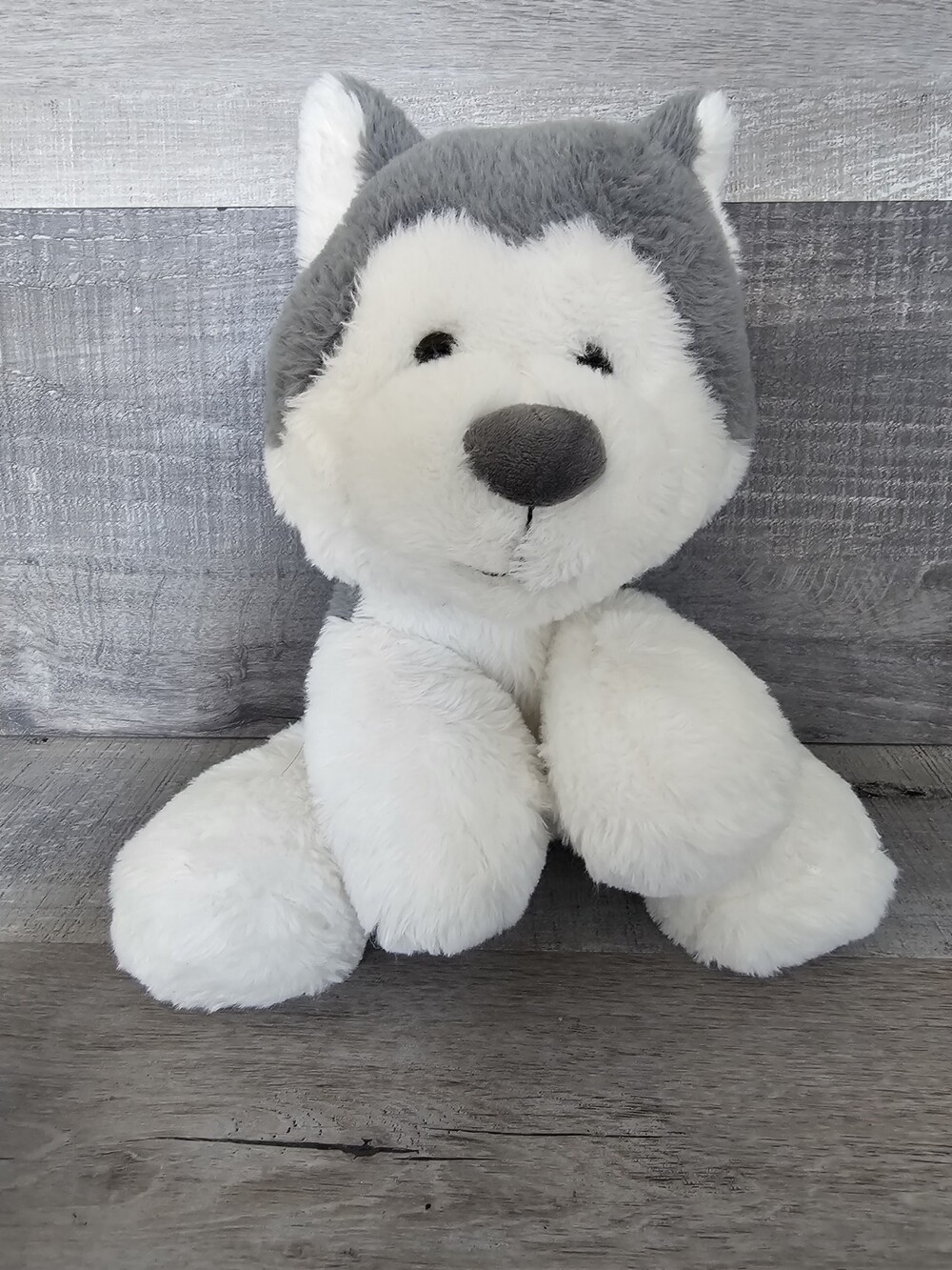 Spark Create Imagine Plush Gray Puppy Dog Stuffed Animal Husky Wolf 12"